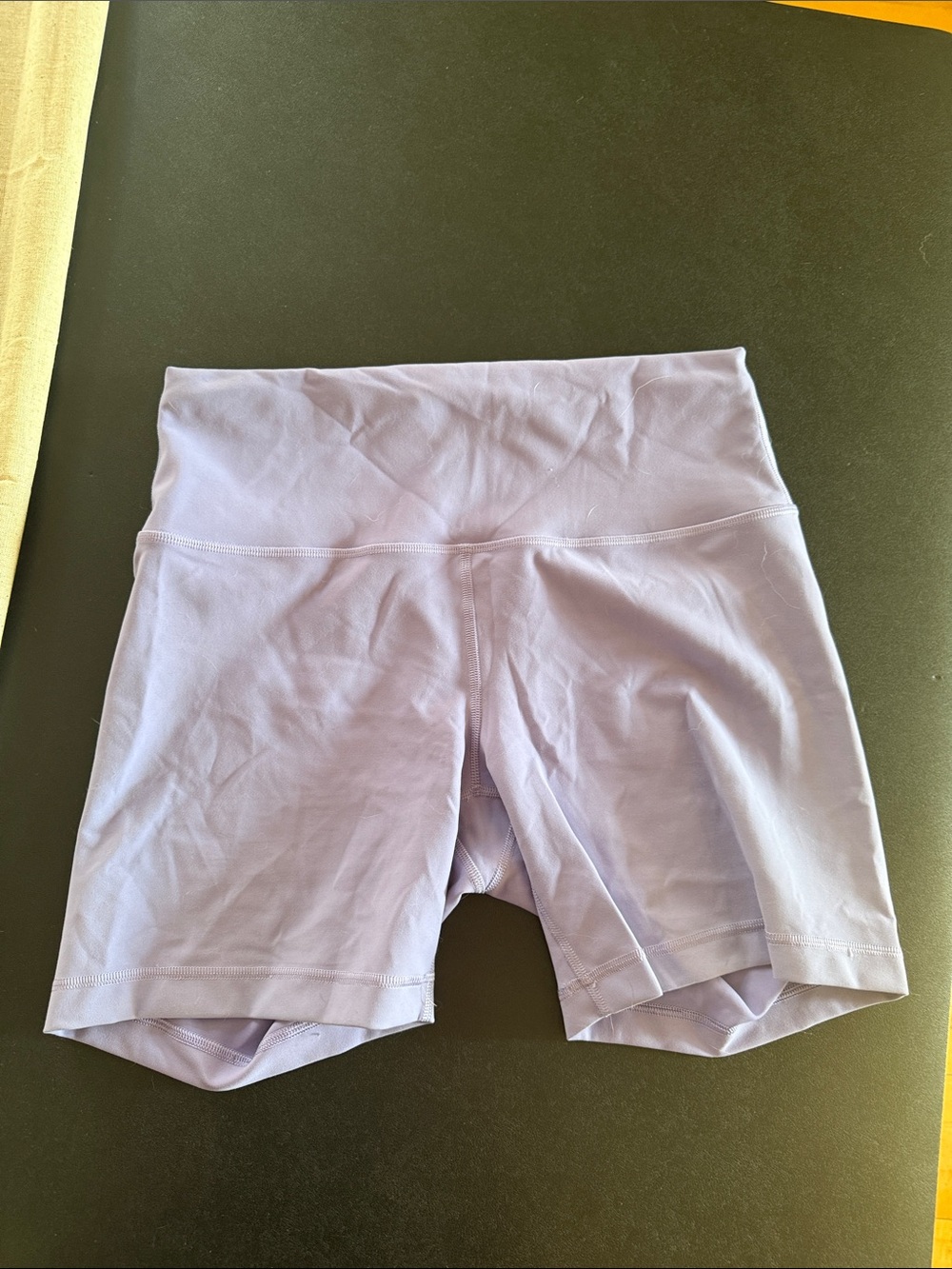 High-Waist Lavender Women’s Athletic Shorts